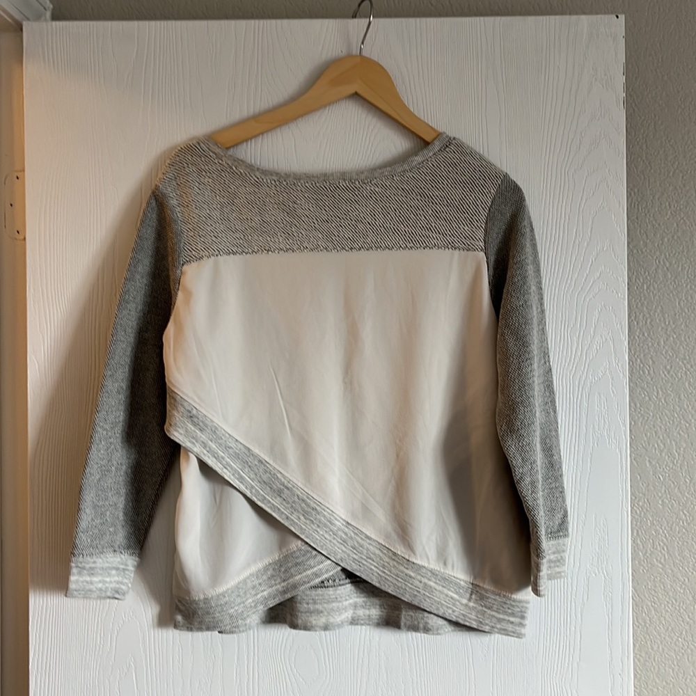 Sheer backed sweater